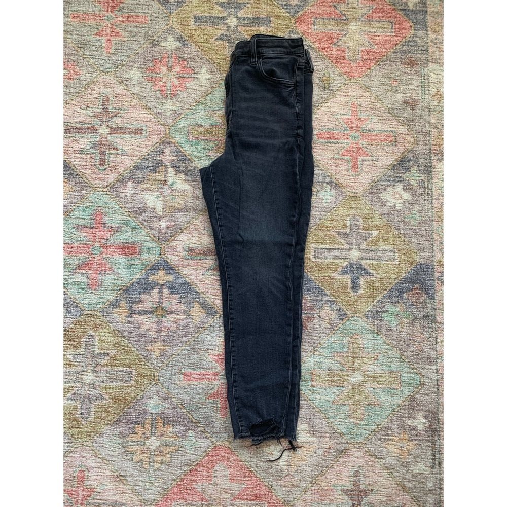 American Eagle High Rise Skinny Jeans, distressed Ankle